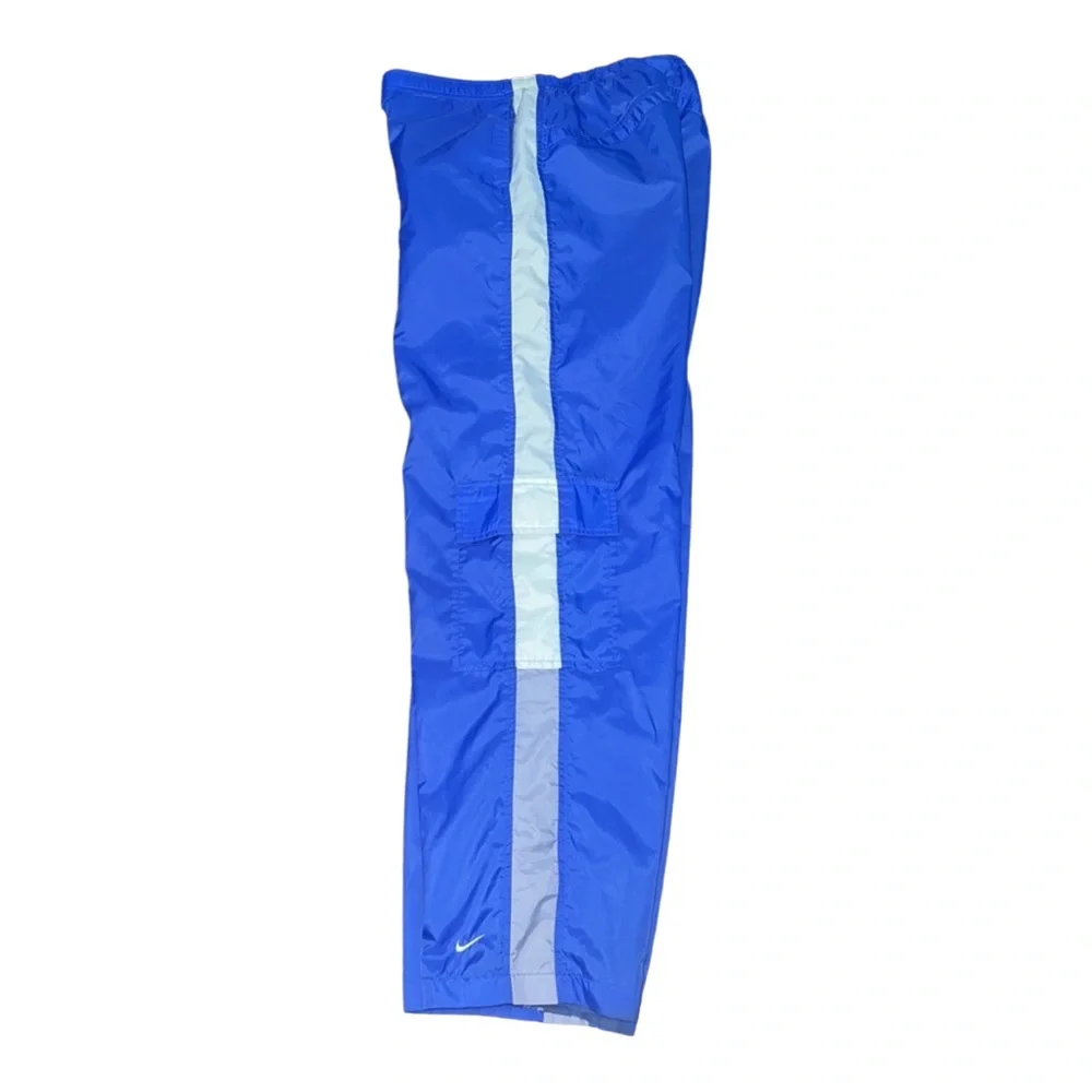 Nike Blue/white/silver joggers cargo style pants Med